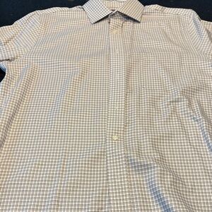 Croft & Barrow Men's Casual Checkered Shirt - Gray and White